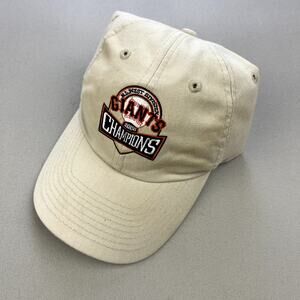Vintage San Francisco Giants Hat Cap Strapback Cream MLB Baseball NL West 2000